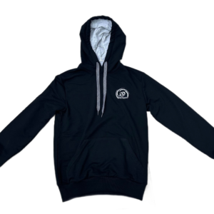 Кофта с капюшоном черная BASS43 (3XL-54) Вышивка