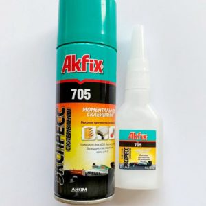Клей Akfix 705+активатор 100гр + 400мл