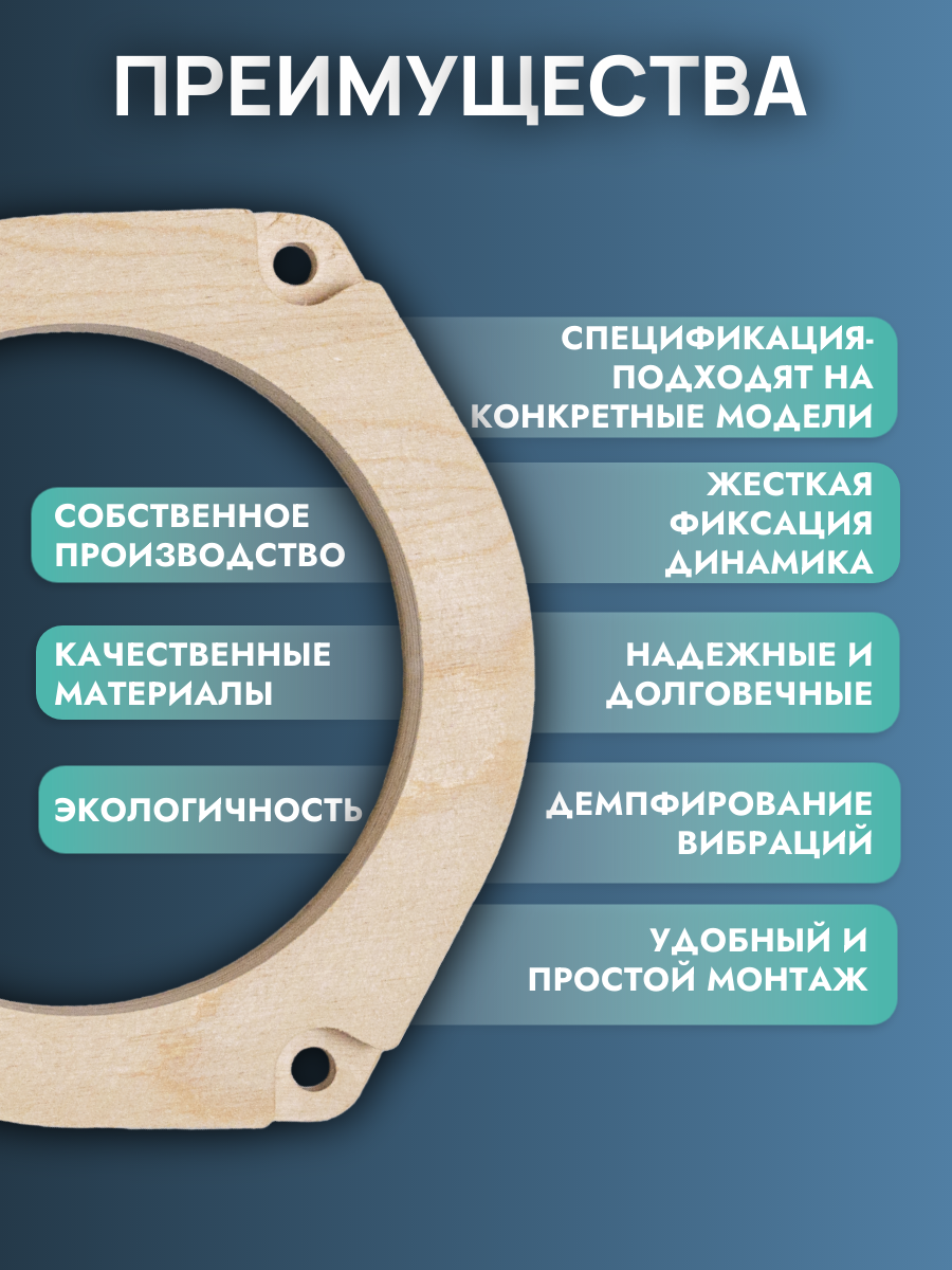 Кольца проставочные 13см LADA VESTA, X-RAY (задние двери)