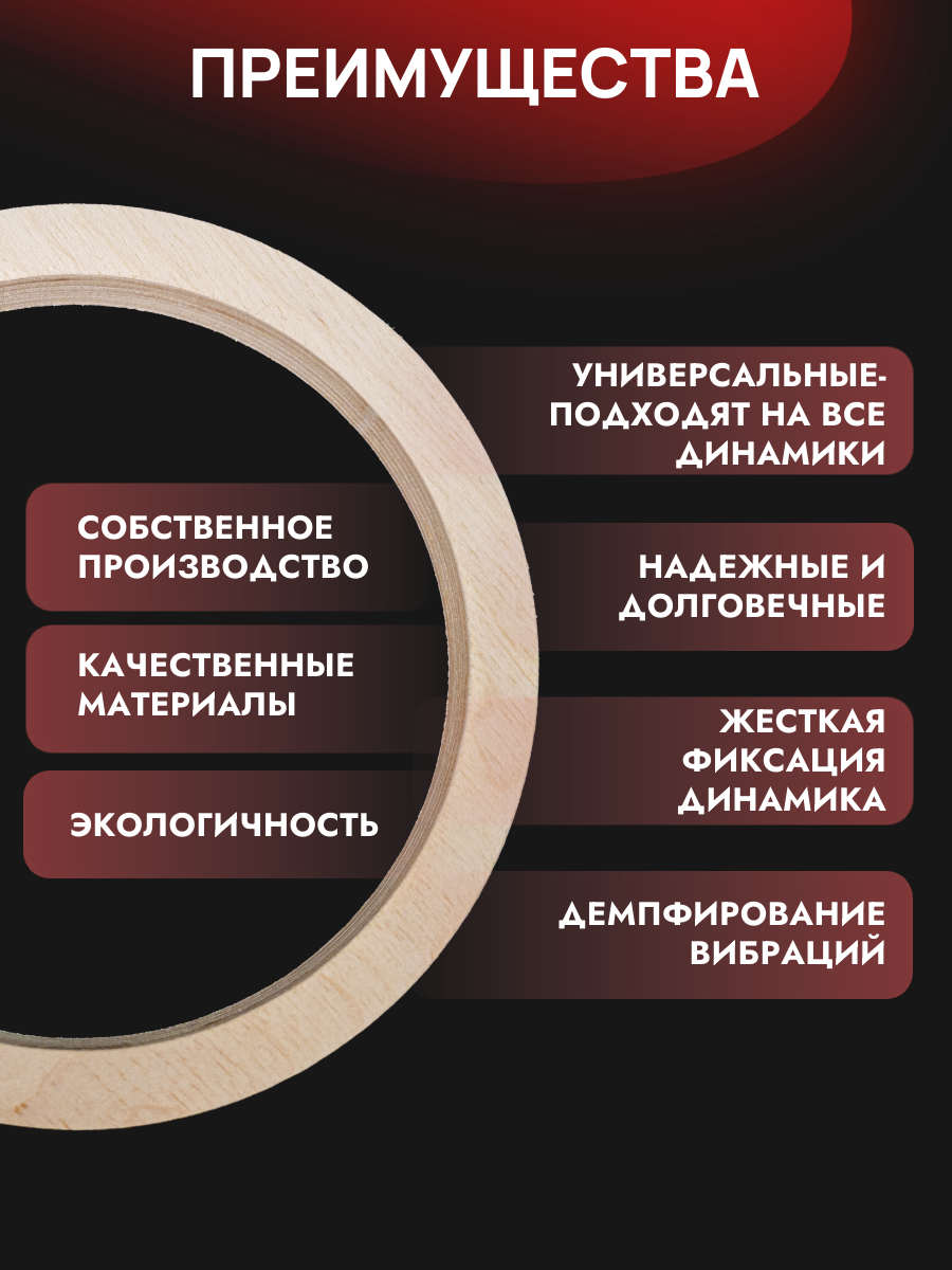 Кольца проставочные универсальные 13см